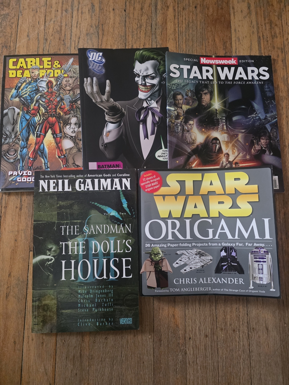 DC Comics Batman, Sandman, Star Wars Origami Books Lot
